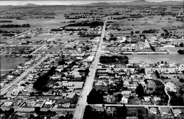 Aerial photo of Carterton in the Wairarapa.