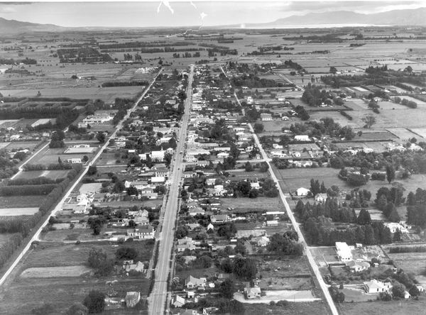 Aerial photo of Greytown in the Wairarapa.