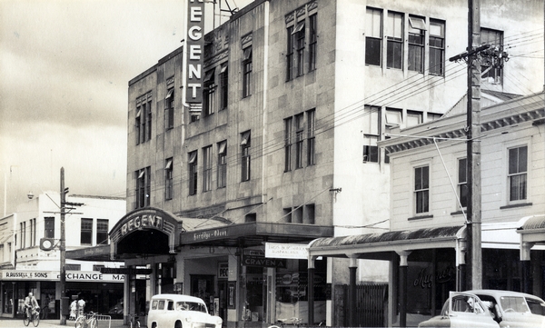 Early photo of Masterton's Regent Theatre.
